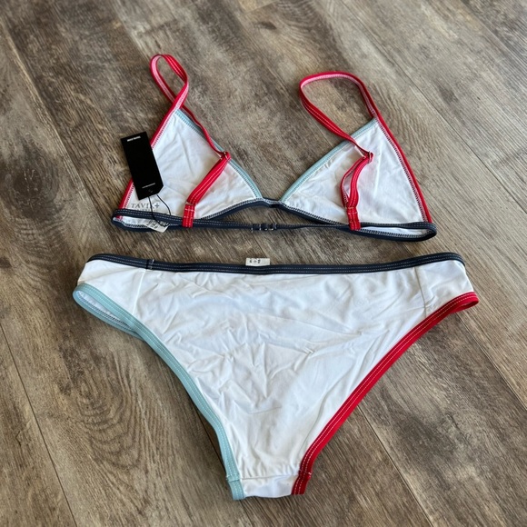 NWT! Tavik Swimwear Triangle Top and Cheeky Bottoms - Both Size Large - Picture 4 of 9